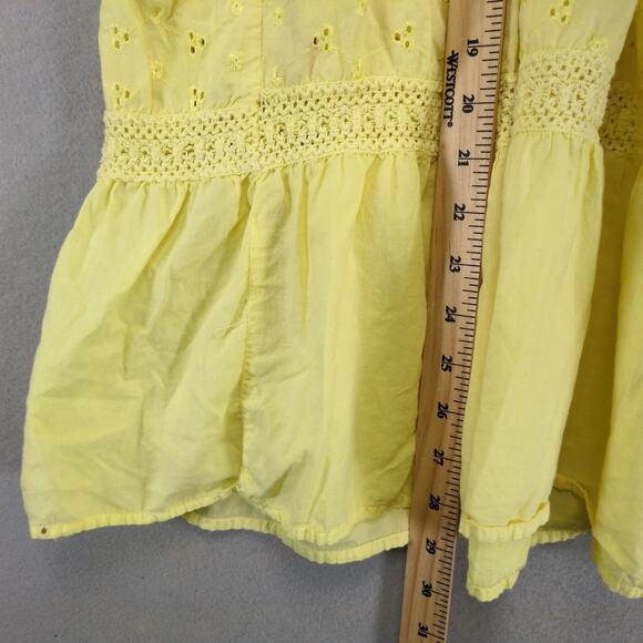 Speed Control Yellow Tiered Midi Skirt Plus Sz 3X Elastic Waist Smocked Peasant - Picture 7 of 10